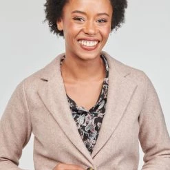 Vêtements Femme Manteaux JDY JDYHARMONY KNIT JACKET OTW ZHS Beige -Manteaux Soldes Magasin 22580319 500 E