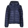 Vêtements Femme Doudounes Tommy Jeans TJW QUILTED TAPE HOODED JACKET Marine -Manteaux Soldes Magasin 22646092 500 A
