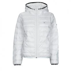 Vêtements Femme Doudounes Tommy Jeans TJW QUILTED TAPE HOODED JACKET Blanc