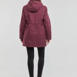 Vêtements Femme Parkas Volcom LESS IS MORE 5K PARKA Bordeaux -Manteaux Soldes Magasin 22753949 500 D