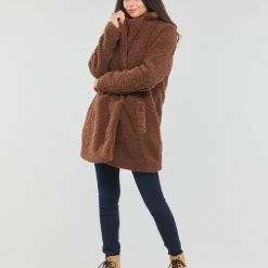 Vêtements Femme Manteaux Noisy May NMGABI Marron -Manteaux Soldes Magasin 22780144 500 C