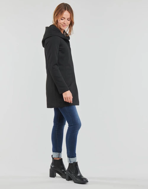 Vêtements Femme Manteaux Vero Moda VMVERODONA Noir 5 Vêtements Femme Manteaux Vero Moda VMVERODONA Noir – Image 3