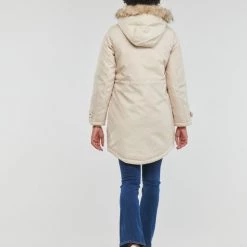 Vêtements Femme Parkas Vero Moda VMTRACK Ecru -Manteaux Soldes Magasin 22790843 500 D