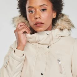 Vêtements Femme Parkas Vero Moda VMTRACK Ecru -Manteaux Soldes Magasin 22790843 500 E