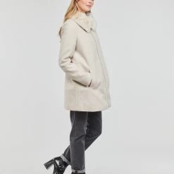 Vêtements Femme Manteaux Vero Moda VMMOLLYMY Ecru -Manteaux Soldes Magasin 22790850 500 C