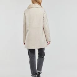 Vêtements Femme Manteaux Vero Moda VMMOLLYMY Ecru -Manteaux Soldes Magasin 22790850 500 D