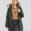 Vêtements Femme Parkas Vero Moda VMSTORM Kaki -Manteaux Soldes Magasin 22790856 500 B