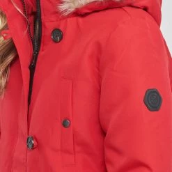 Vêtements Femme Parkas Vero Moda VMSTORM Rouge 11 Vêtements Femme Parkas Vero Moda VMSTORM Rouge -Manteaux Soldes Magasin 22790871 500 E