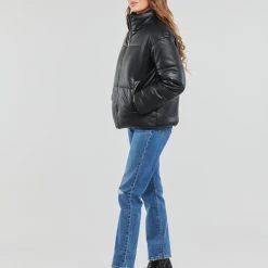 Vêtements Femme Doudounes Liu Jo WF2175 Noir -Manteaux Soldes Magasin 22795564 500 C