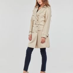 Vêtements Femme Trenchs Morgan GIMAK Beige -Manteaux Soldes Magasin 22795878 500 C