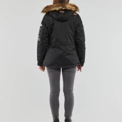 Vêtements Femme Parkas Geographical Norway BRIDGET Noir -Manteaux Soldes Magasin 22796289 500 D