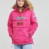 Vêtements Femme Parkas Geographical Norway BRIDGET Rose -Manteaux Soldes Magasin 22796291 500 B