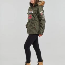 Vêtements Femme Parkas Geographical Norway BRIDGET Kaki -Manteaux Soldes Magasin 22796292 500 C