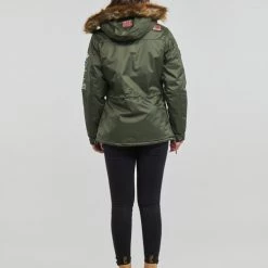 Vêtements Femme Parkas Geographical Norway BRIDGET Kaki -Manteaux Soldes Magasin 22796292 500 D