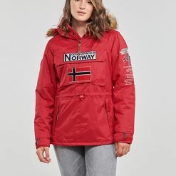 Vêtements Femme Parkas Geographical Norway BRIDGET Rouge
