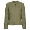 Vêtements Femme Doudounes Guess VONA JACKET Kaki -Manteaux Soldes Magasin 22798951 500 A