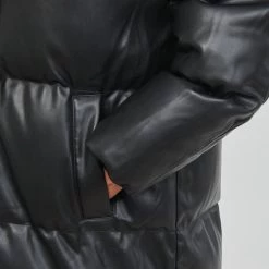 Vêtements Femme Doudounes Guess EMILIE LONG JACKET Noir -Manteaux Soldes Magasin 22798952 500 E