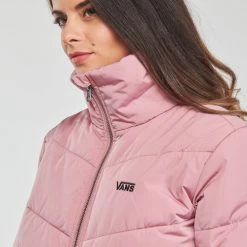 Vêtements Femme Doudounes Vans FOUNDRY PUFF MTE Rose -Manteaux Soldes Magasin 22853847 500 E
