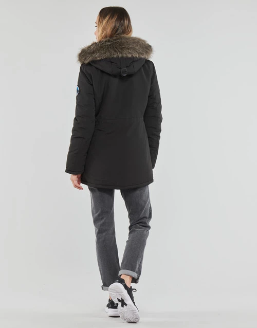 Vêtements Femme Parkas Superdry EVEREST PARKA Jet Black 6 Vêtements Femme Parkas Superdry EVEREST PARKA Jet Black – Image 4