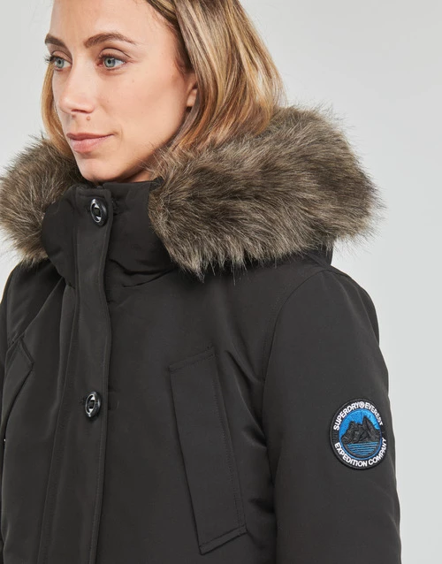 Vêtements Femme Parkas Superdry EVEREST PARKA Jet Black 7 Vêtements Femme Parkas Superdry EVEREST PARKA Jet Black – Image 5