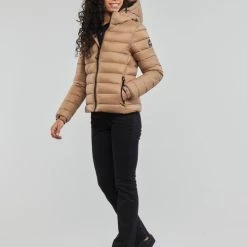 Vêtements Femme Doudounes Superdry CLASSIC FUJI PUFFER JACKET Woodsmoke -Manteaux Soldes Magasin 22853946 500 C