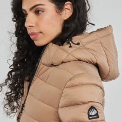 Vêtements Femme Doudounes Superdry CLASSIC FUJI PUFFER JACKET Woodsmoke -Manteaux Soldes Magasin 22853946 500 E