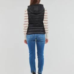 Vêtements Femme Doudounes Only ONLNEWTAHOE HOOD WAISTCOAT OTW NOOS Noir -Manteaux Soldes Magasin 22871856 500 D