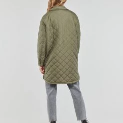 Vêtements Femme Doudounes Only ONLNEWTANZIA LONG QUILT SHACKET CC OTW Kaki -Manteaux Soldes Magasin 22871862 500 D
