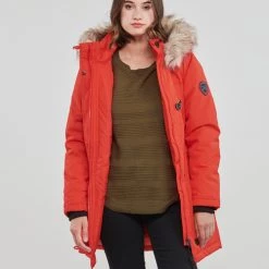 Vêtements Femme Parkas Only ONLIRIS FUR WINTER PARKA CC OTW Rouge