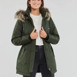 Vêtements Femme Parkas Only ONLIRIS FUR WINTER PARKA CC OTW Kaki