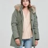 Vêtements Femme Parkas Only ONLIRIS FUR WINTER PARKA CC OTW Kaki -Manteaux Soldes Magasin 22871866 500 B