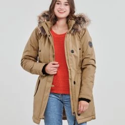 Vêtements Femme Parkas Only ONLIRIS FUR WINTER PARKA CC OTW Camel