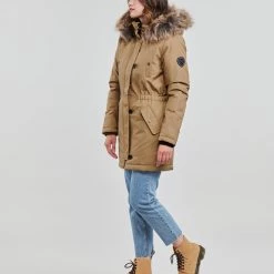 Vêtements Femme Parkas Only ONLIRIS FUR WINTER PARKA CC OTW Camel -Manteaux Soldes Magasin 22871867 500 C