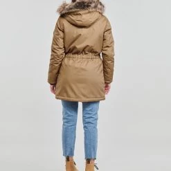 Vêtements Femme Parkas Only ONLIRIS FUR WINTER PARKA CC OTW Camel -Manteaux Soldes Magasin 22871867 500 D