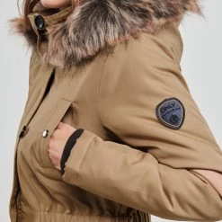 Vêtements Femme Parkas Only ONLIRIS FUR WINTER PARKA CC OTW Camel -Manteaux Soldes Magasin 22871867 500 E