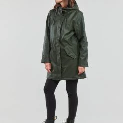 Vêtements Femme Parkas Only ONLSALLY RAINCOAT OTW NOOS Kaki -Manteaux Soldes Magasin 22871868 500 C