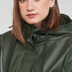 Vêtements Femme Parkas Only ONLSALLY RAINCOAT OTW NOOS Kaki -Manteaux Soldes Magasin 22871868 500 E