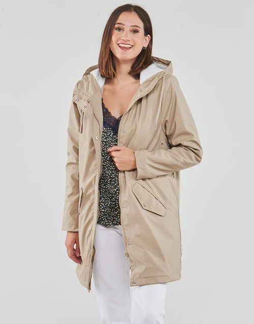 Vêtements Femme Parkas Only ONLSALLY RAINCOAT OTW NOOS Beige 3 Vêtements Femme Parkas Only ONLSALLY RAINCOAT OTW NOOS Beige
