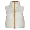Vêtements Femme Doudounes Only ONLRICKY REV.SHORT WAISTCOAT OTW NOOS Marron / Blanc -Manteaux Soldes Magasin 22871875 500 A