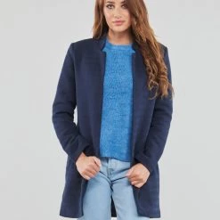 Vêtements Femme Manteaux Only ONLSOHO-LINEA L/S COATIGAN CC PNT Marine