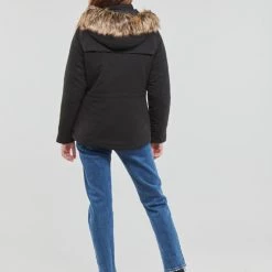 Vêtements Femme Parkas Only ONLSTARLINE AW PARKA CC OTW Noir -Manteaux Soldes Magasin 22871882 500 D