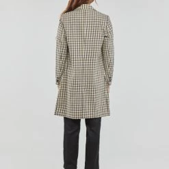 Vêtements Femme Manteaux Only ONLNORMA ASTRID CHECK COAT CC OTW Multicolore -Manteaux Soldes Magasin 22871885 500 D