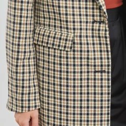 Vêtements Femme Manteaux Only ONLNORMA ASTRID CHECK COAT CC OTW Multicolore -Manteaux Soldes Magasin 22871885 500 E