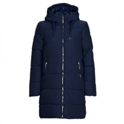 Vêtements Femme Doudounes Only ONLDOLLY LONG PUFFER COAT OTW NOOS Marine