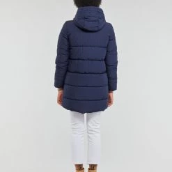 Vêtements Femme Doudounes Only ONLDOLLY LONG PUFFER COAT OTW NOOS Marine -Manteaux Soldes Magasin 22871903 500 D