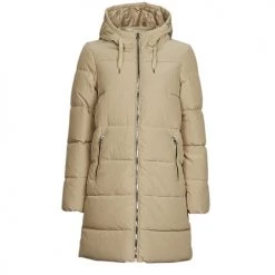 Vêtements Femme Doudounes Only ONLDOLLY LONG PUFFER COAT OTW NOOS Beige