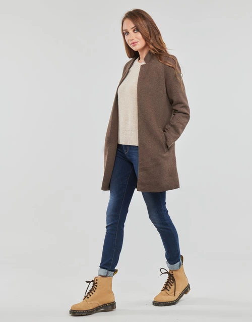 Vêtements Femme Manteaux Only ONLSOHO COATIGAN OTW NOOS Marron 5 Vêtements Femme Manteaux Only ONLSOHO COATIGAN OTW NOOS Marron – Image 3