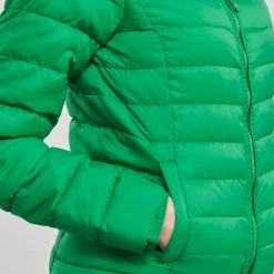 Vêtements Femme Doudounes Only ONLNEWTAHOE QUILTED JACKET OTW Vert -Manteaux Soldes Magasin 22871980 500 E