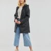 Vêtements Femme Parkas Only ONLSALLY RAINCOAT OTW NOOS Noir -Manteaux Soldes Magasin 22871983 500 B