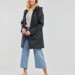 Vêtements Femme Parkas Only ONLSALLY RAINCOAT OTW NOOS Noir